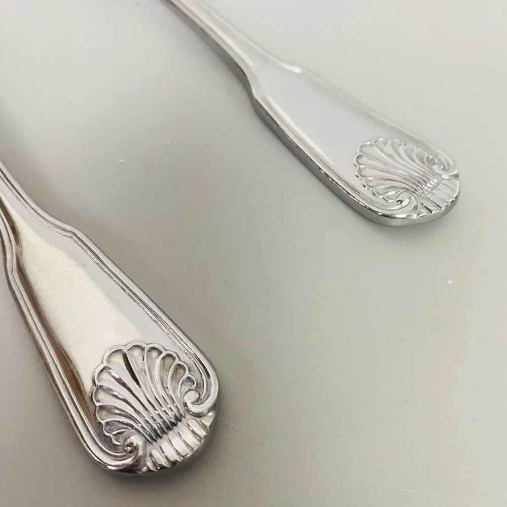 Supreme Cutlery by Towle Japan Stainless Steel Tablespoon Shell Pattern Set of 2